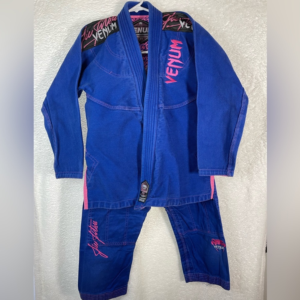 Venum Jiu Jitsu Gi Women’s Challenger 2.0 Blue Pink F1 BJJ